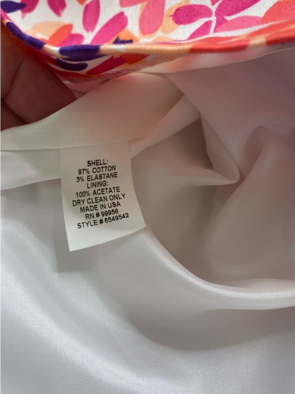 Shoshanna Strapless Floral Dress Size 6 Pink Purple Fit & Flare - Picture 5 of 10